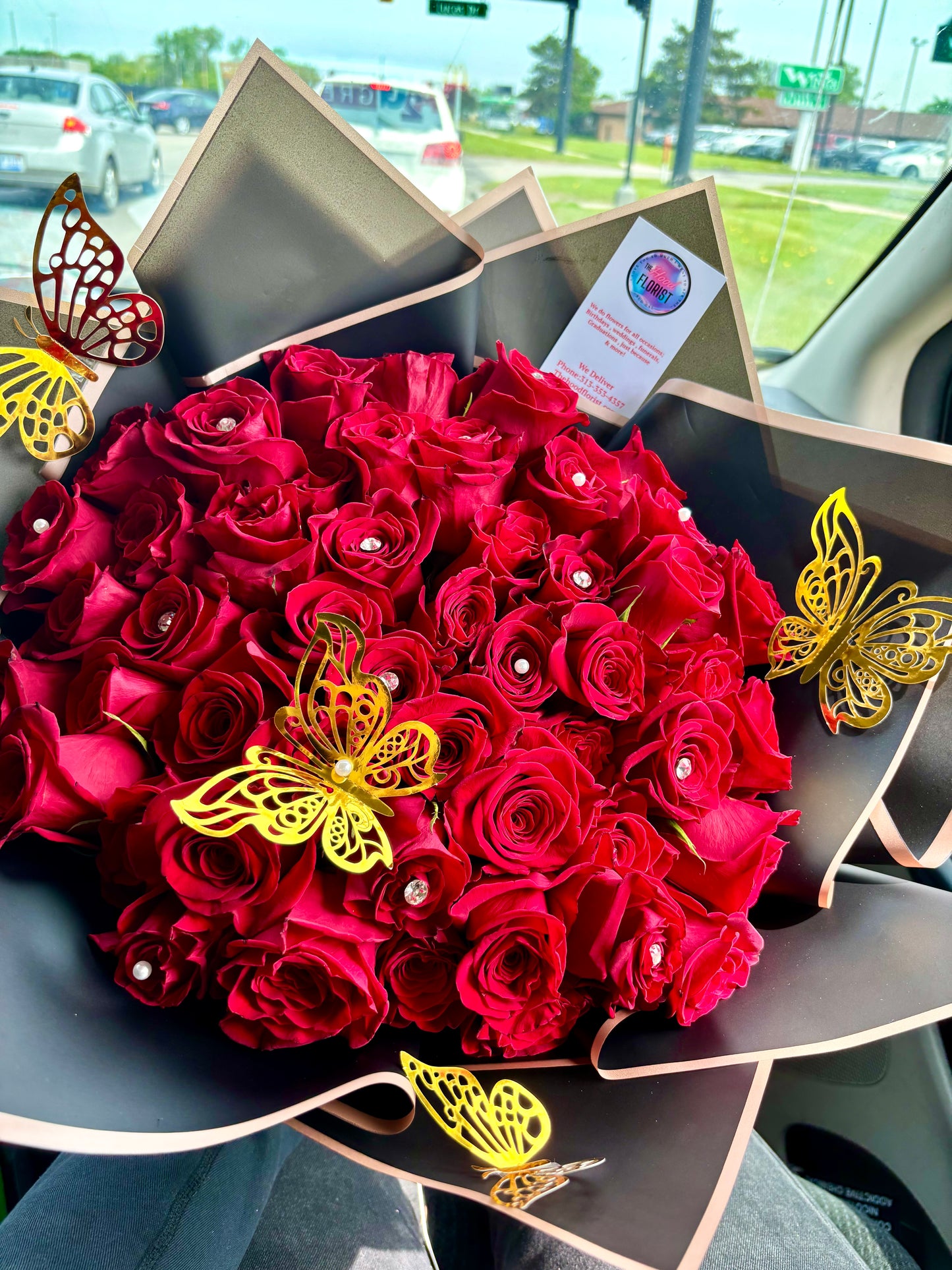 50 roses Wrapped