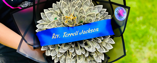 Ribbon with words printed